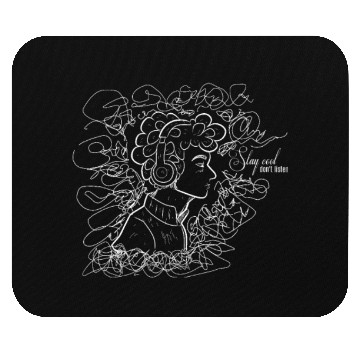 Discover stay cool white Mouse Pads