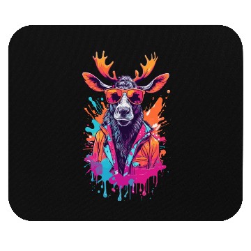 Discover Cool Moose With Sunglasses Mouse Pads