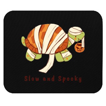 Discover Slow And Spooky Halloween Spooky Mummy Tortoise Mouse Pads