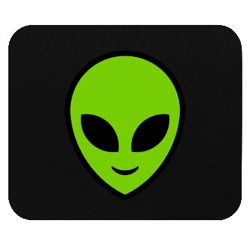 Discover Alien. Green Alien head Mouse Pads