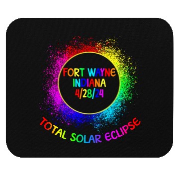 Discover Total Solar Eclipse Fort Wayne Indiana 4/28/24 Kid Mouse Pads