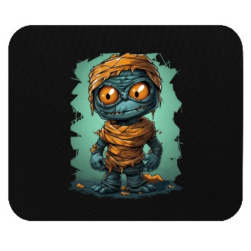 Discover Halloween Spooky Cartoon Mummy Mouse Pads