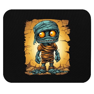 Discover Halloween Spooky Cartoon Mummy Mouse Pads