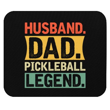 Discover Husband Dad Pickleball Legend Mouse Pads