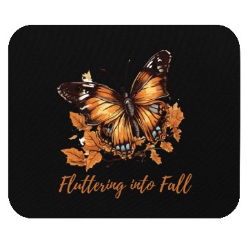 Discover Fluttering into Fall Autumn design Mouse Pads