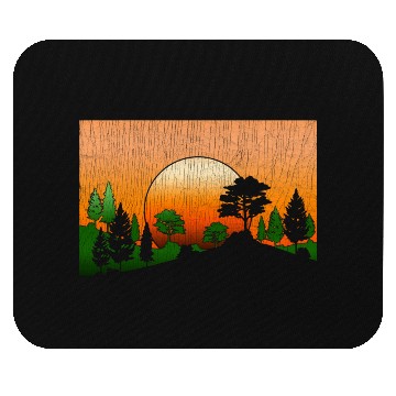 Discover Forest nature lover gift sunset nature Mouse Pads