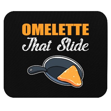 Discover Omelette that Slide Chef or Cook Gift Mouse Pads
