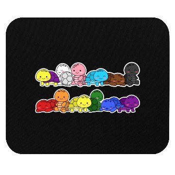Discover Pride Progress Flag Turtle Design for Equality Mouse Pads