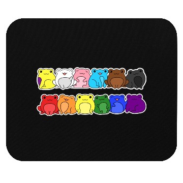 Discover Pride Progress Flag Frog Design for Equality Mouse Pads
