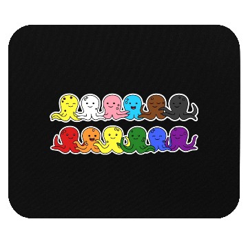 Discover Pride Progress Flag Octopus Design for Equality Mouse Pads