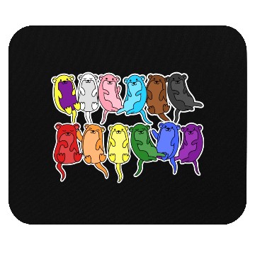 Discover Pride Progress Flag Otter Design for Equality Mouse Pads