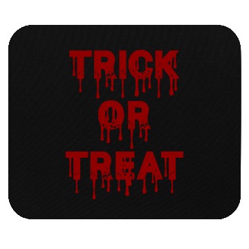 Discover Trick or Treat Red Typography Mouse Pads