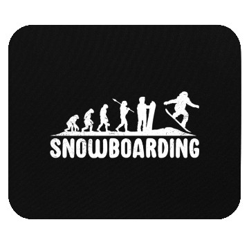 Discover Evolution Snowboarding Snowboarder Mouse Pads