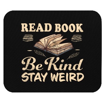 Discover Read Books Be Kind Stay Weird Mouse Pads