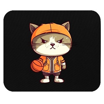 Discover Basketball cat Mouse Pads