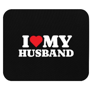 Discover I Love My Husband Mouse Pads