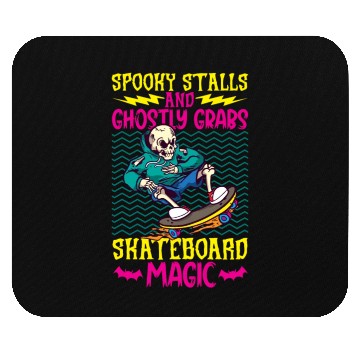 Discover Spooky Horror Skateboarder Halloween Skateboarding Mouse Pads