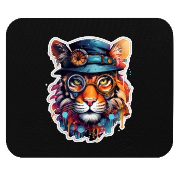 Discover Steampunk Tiger Mouse Pads