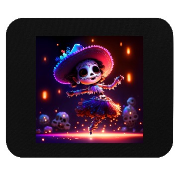 Discover mexican skeleton lady baby dancing Mouse Pads