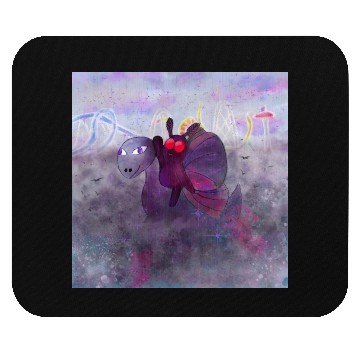 Discover Mothman and Bessie the Lake Erie Monster's Vacay Mouse Pads
