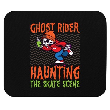 Discover Spooky Horror Skateboarder Halloween Skateboarding Mouse Pads