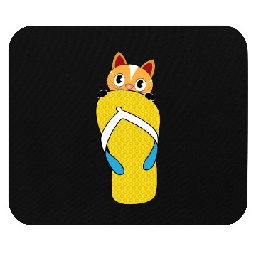 Discover Flip Flops Cat Lover Mouse Pads