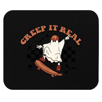 Discover Creep It Real Halloween Ghost Skating Mouse Pads