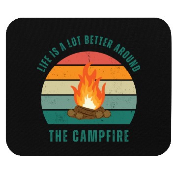 Discover Camping Lover Campfire Mouse Pads
