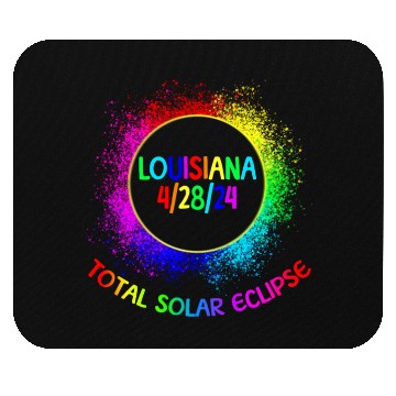Discover Total Solar Eclipse Louisiana 4/28/24 Kids Eclipse Mouse Pads