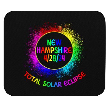 Discover Total Solar Eclipse New Hampshire 4/28/24 Kids Mouse Pads