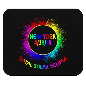 Discover Total Solar Eclipse New York 4/28/24 Kids Eclipse Mouse Pads