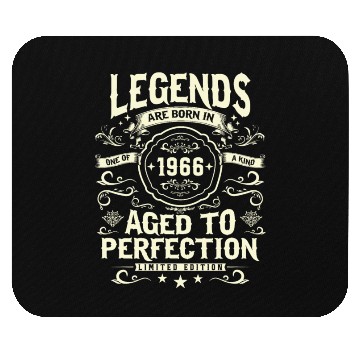 Discover 1966 Legends Birthday Gift Mouse Pads