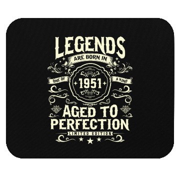 Discover 1951 Vintage Birthday Gift Mouse Pads