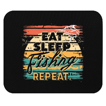 Discover Eat Sleep Fishing Repeat Mouse Pads