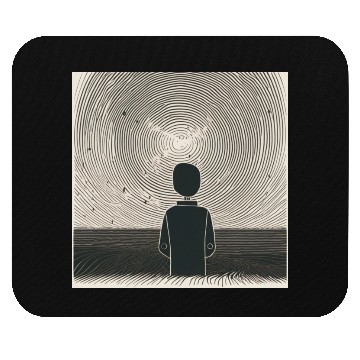 Discover Silence's Essence: Abstract Serenity Mouse Pads