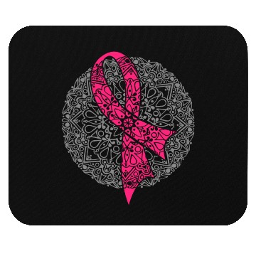 Discover Breast Cancer Mandala Mouse Pads