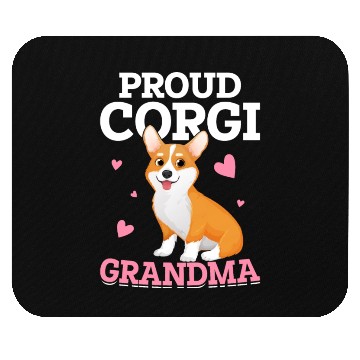 Discover Proud Corgi Grandma Mouse Pads