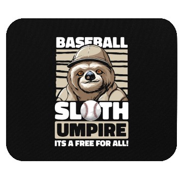 Discover Sloth Funny Sloth Baseball Mouse Pads