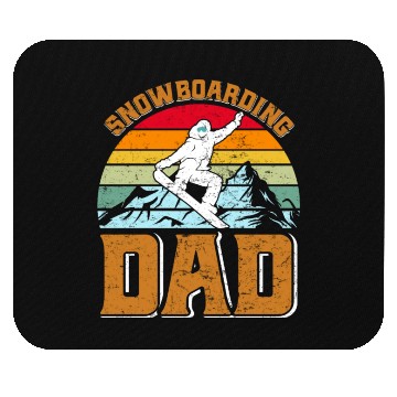 Discover Snowboarding Dad Snowboard Daddy Freestyler Mouse Pads