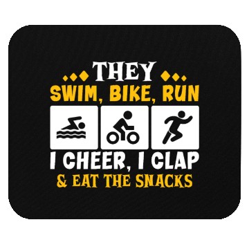 Discover Triathlon Swim Bike Run Triathlete Sport Gift Mouse Pads