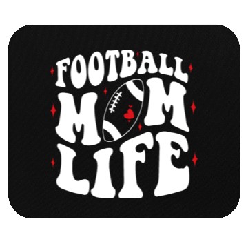 Discover Livin That Football Mom Life Game Day Cheer Mom Mouse Pads
