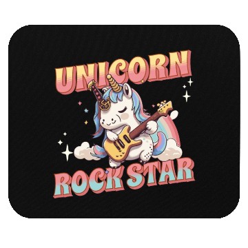Discover Unicorn Rockstar Magical Guitar Rainbow Mouse Pads