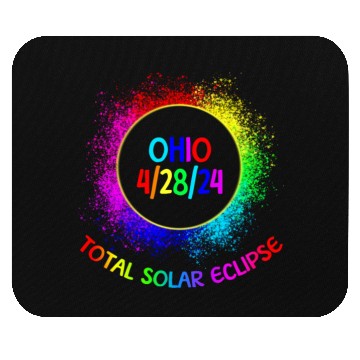 Discover Total Solar Eclipse Ohio 4/28/24 Kids Eclipse Mouse Pads