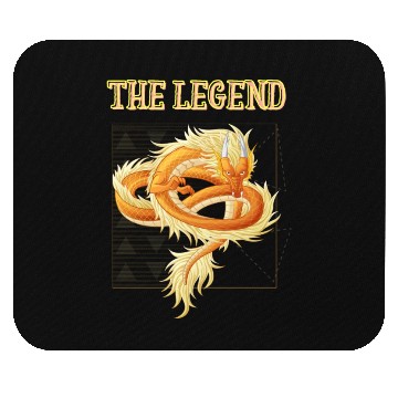 Discover Black And Orange Retro The Legend Mouse Pads