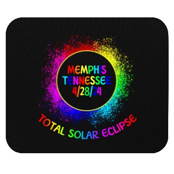 Discover Total Solar Eclipse Memphis Tennessee 4/28/24 Kids Mouse Pads