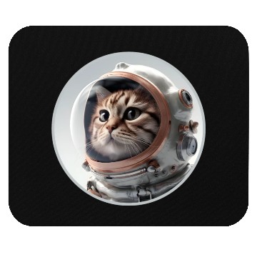 Discover Catstronaut Close-Up: Feline Space Suit Mouse Pads