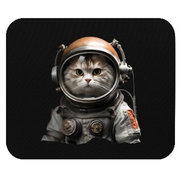 Discover Space Feline: Cat Astronaut Adventure Mouse Pads