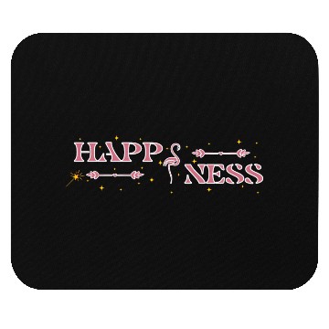 Discover Happiness And Flamingo Mouse Pads