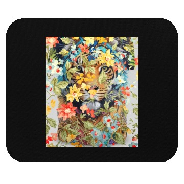 Discover tiger big cat Mouse Pads