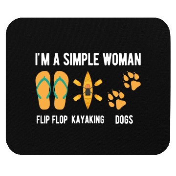 Discover Kayak Women Rafting Paddling Mouse Pads
